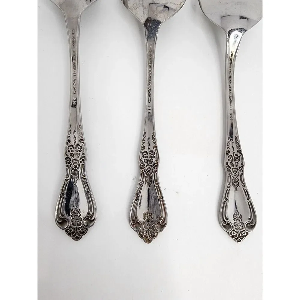 Oneida Kennett Square Distinction Deluxe‎ HH Stainless - 3 L Spoons